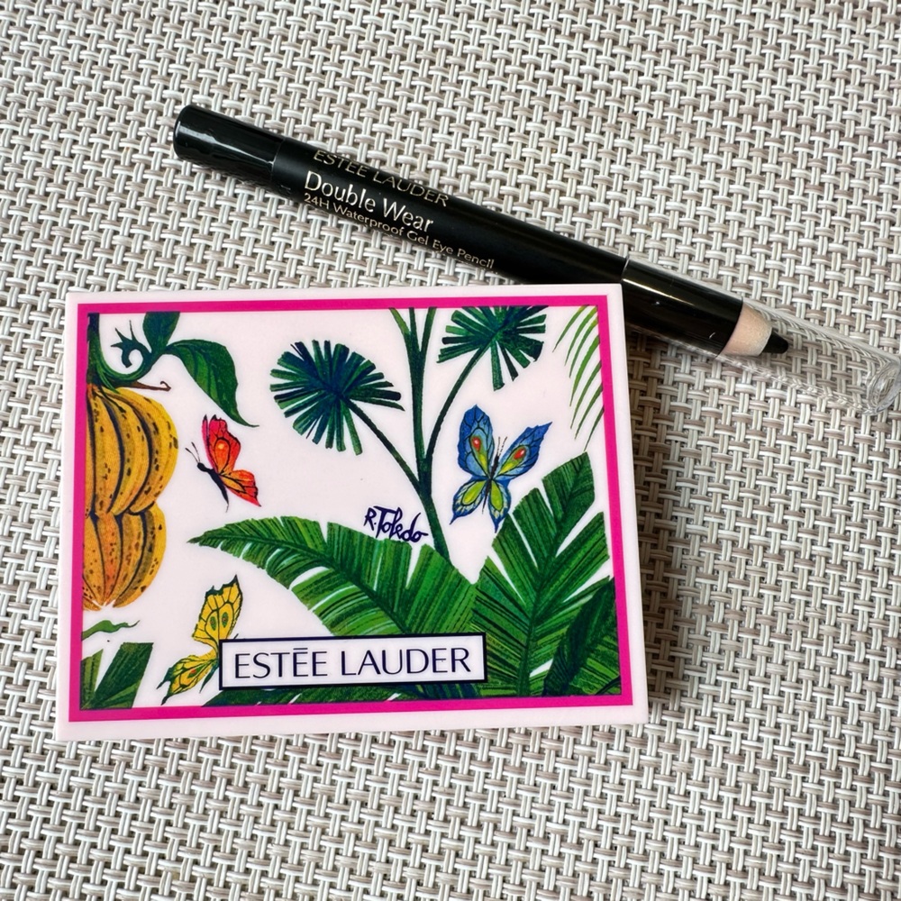 2/$15, Estée Lauder one powder bronzer with brush + one double wear eye pencil